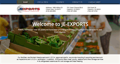 Desktop Screenshot of je-exports.com